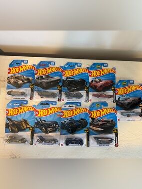 Hot Wheels Batman Batmobile Collector Lot of 9